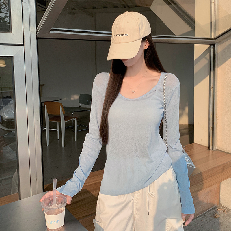 夏季新款防晒2025新款纯色上衣