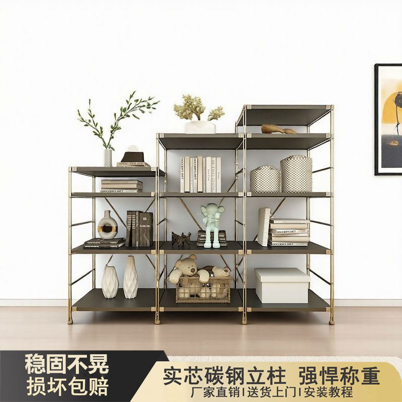 简约时尚置物架家用书架移动多层玩具整理架客厅收纳架层板可移动