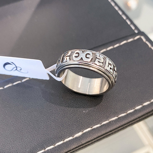 官方正品 KALRA六字真言可旋转男女戒指小众情侣对戒指环 CELIE