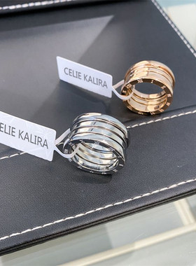 官方正品CELIE KALRA罗马数字单身高街简约男女戒指小众情侣礼物