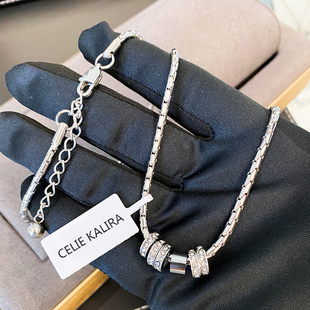 官方正品 KALRA中性冷淡风转运珠男女项链不褪色情侣礼物 CELIE