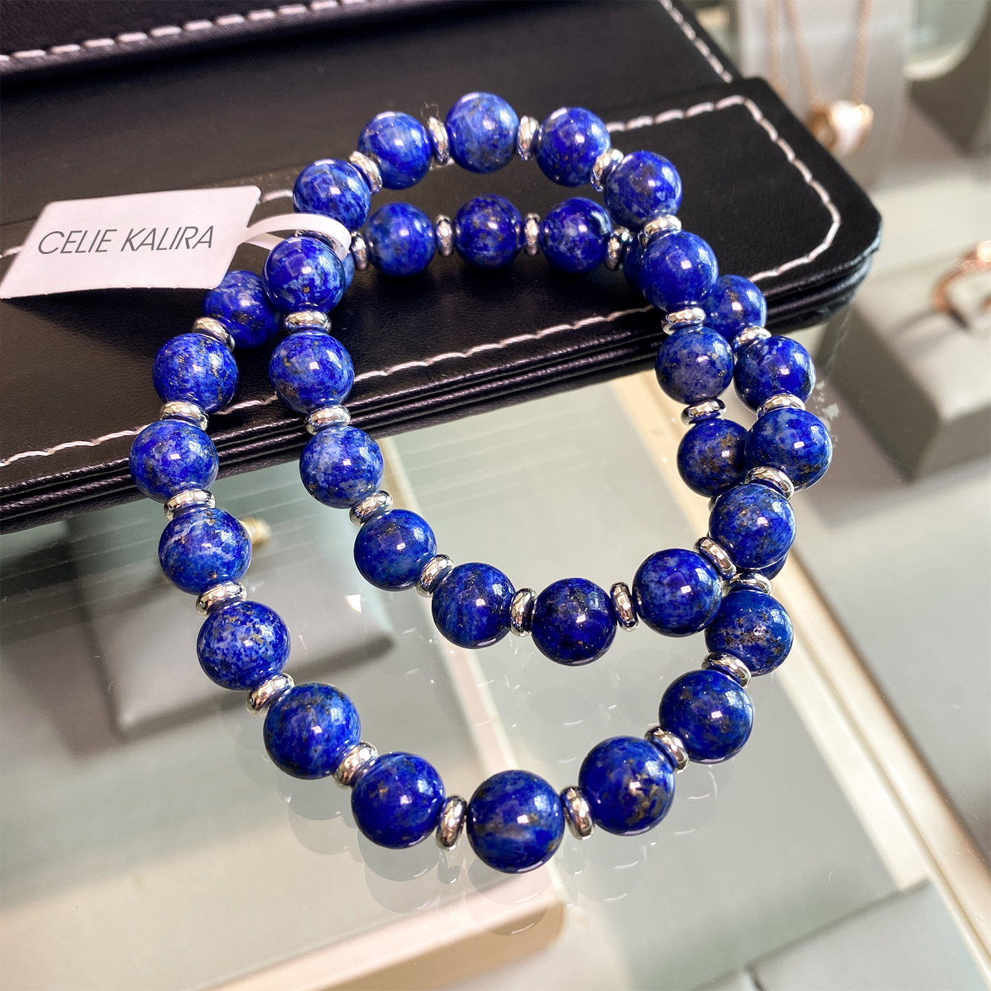 赵露思同款青金石双层手串