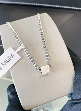 官方正品CELIE KALRA王一博小方块项链情侣毛衣链嘻哈情人节礼物