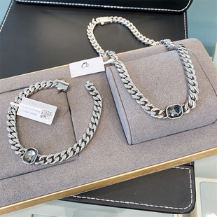 KALRA古巴手链简约日韩ins风镶钻潮嘻哈项链套装 CELIE 官方正品