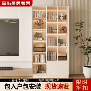 客厅电视柜侧边立柜储物柜带门木柜置物柜展示柜窄高柜单柜木柜