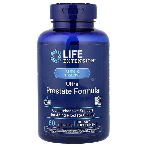 Life Extension 前列摄护腺非洲刺李锯棕榈印度乳香泌尿系统60粒