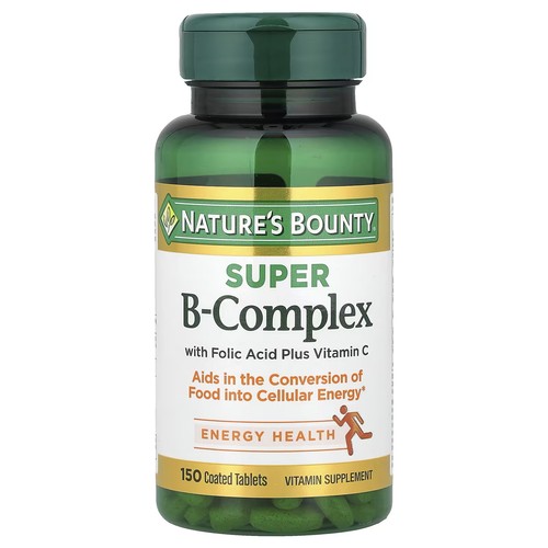 美国Nature's Bounty 自然之宝复合B族+维生素C+叶酸片150粒