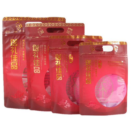 高档送礼海味干货年货自封红袋子