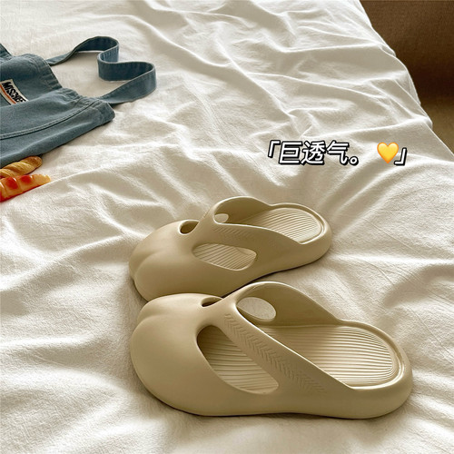全员自留！好穿力推~ins透气外穿溯溪洞洞鞋女夏季防滑包头凉拖鞋