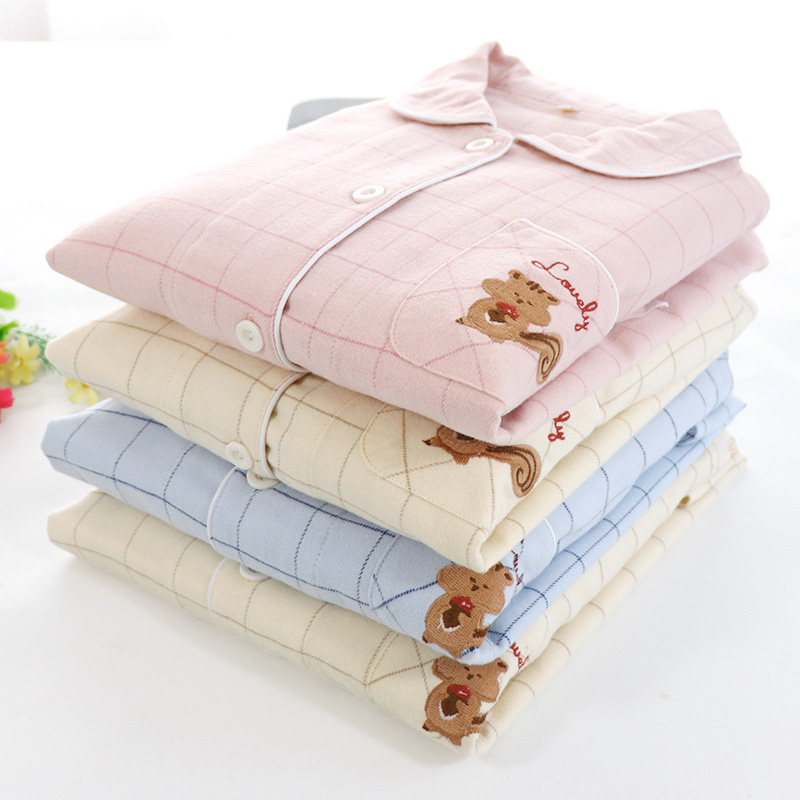 男女情侣全棉磨毛法兰绒中厚睡衣