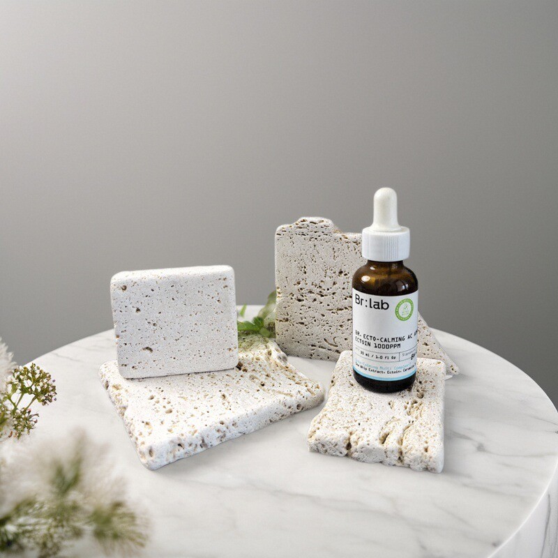 不规则仿古边侘寂风洞洞石首饰陈列展示盘珠宝饰品戒指手链收纳垫