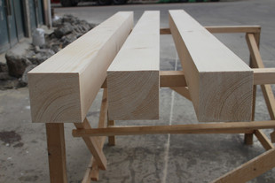 100 100mm樟子松实木木方木条方形立柱原木板材DIY建筑木材木龙骨