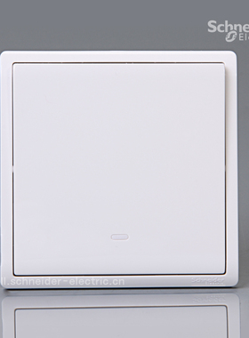 施耐德Pieno丰尚 白色16AX 250V 带荧光指示单联单控单联双控开关