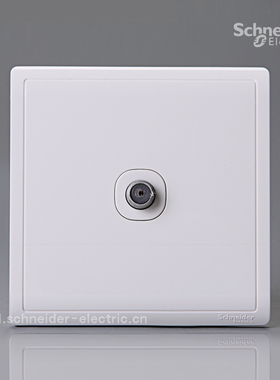 施耐德Pieno丰尚（白色)单联5-1000MHz宽频电视插座  螺纹型接口