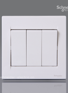 施耐德E1500 S-Adora如意系列 10A 250V 三联单控开关3位双控