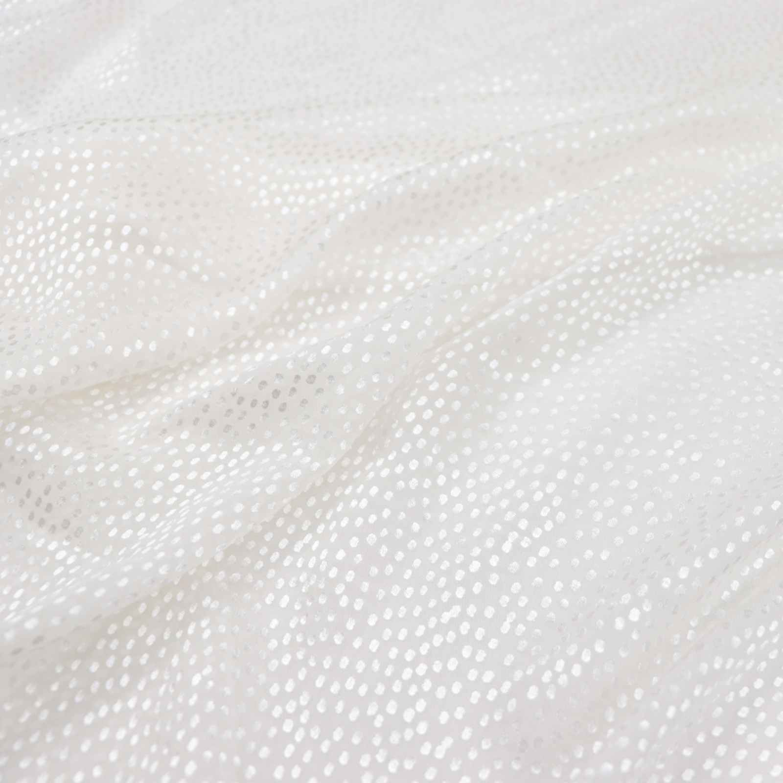 宽幅白色 细点 真丝烂花绡旗袍汉服连衣裙衬衫桑蚕丝服装布料面料