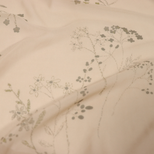 素雅风格花朵真丝乔其纱连衣裙衬衫桑蚕丝服装布料面料