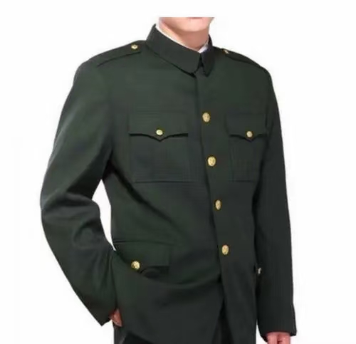 二手冬季立领加厚上衣裤子中山领保安服冬款