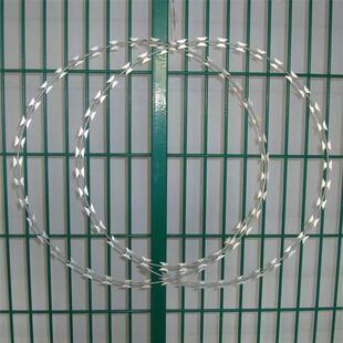 防攀爬刺网监狱护栏围栏钢筋网围界机场围网刀片刺绳刀刺网滚笼