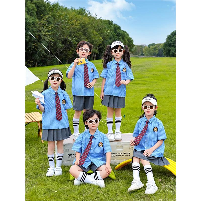 六一儿童合唱演出服幼儿园校服夏季毕业照朗诵表演服装小学生班服