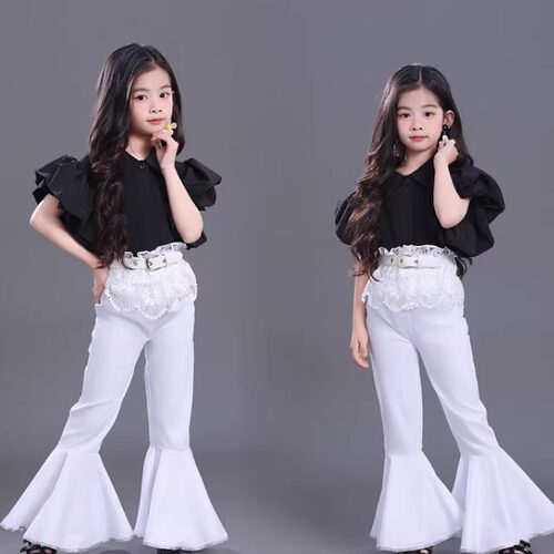 90旧时光复古港风80年代演出服女童幼儿园走秀表演儿童摄影服装