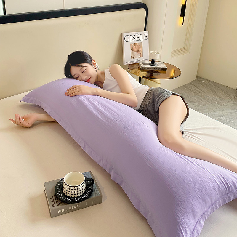 新款水洗云朵棉长枕套