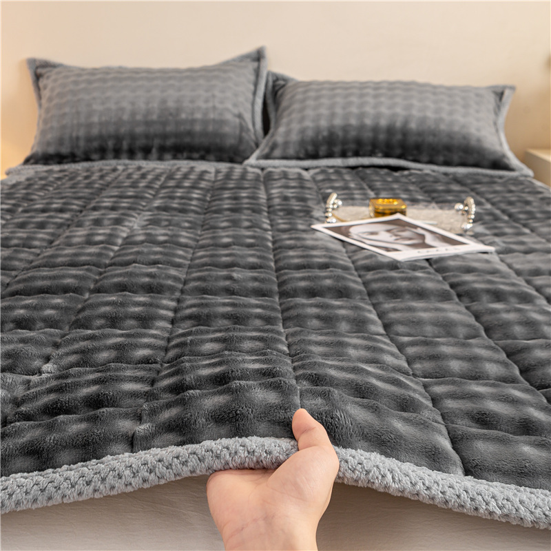 泡泡绒床垫家用单件学生宿舍加厚保暖夹棉软床垫床褥床护垫铺垫底