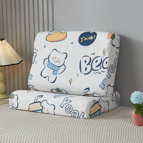 全棉乳胶枕套一对装卡通纯棉儿童