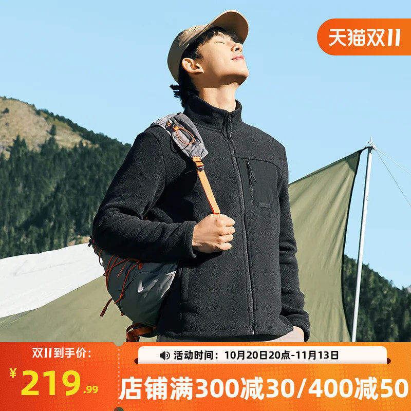 361户外Polartec200抓绒衣男春秋冲锋衣内胆加厚保暖开衫运动外套