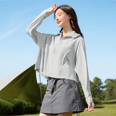 361度户防晒衣女士2025春季新款健身运动外套宽松冰感速干上衣女