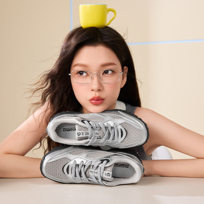 天鹅鞋361运动鞋女2025夏季网面透气薄底轻便休闲老爹鞋德训鞋女