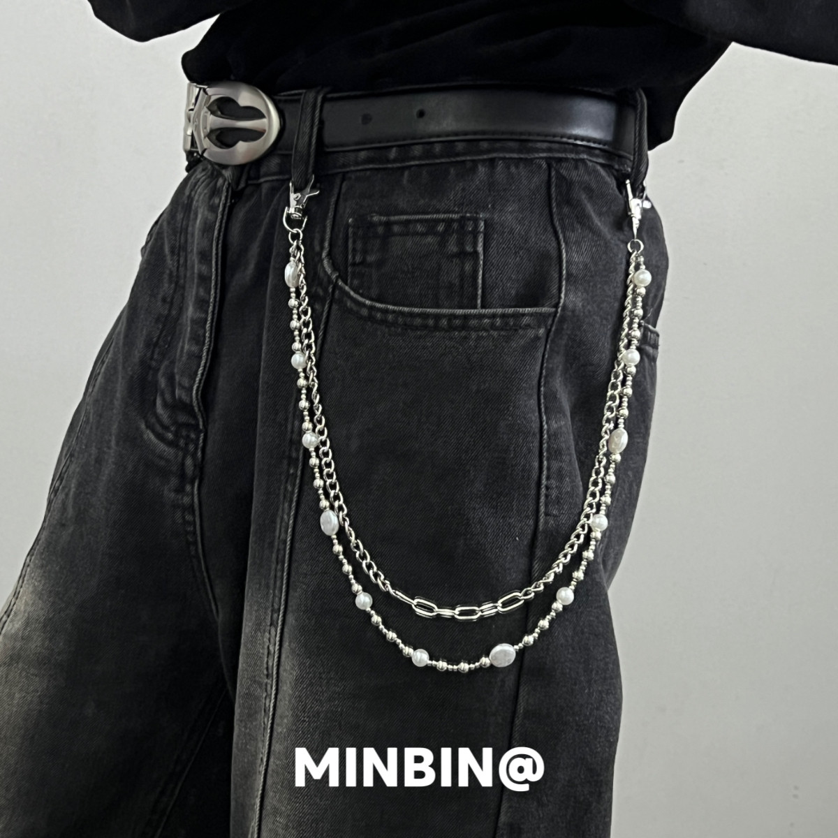 异形珍珠裤链小众嘻哈潮流裤子挂链高级感朋克复古牛仔裤腰链配饰,服饰配件/皮带/帽子/围巾,腰带/皮带/腰链,淘宝优惠券,粉丝福利购,淘宝优惠卷