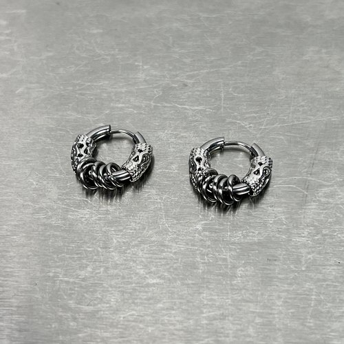 复古龙纹图腾耳环男女ins酷