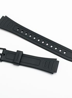 卡西欧手表配件W-800H哑光黑色树脂表带