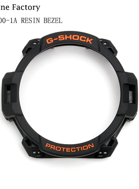 卡西欧G-SHOCK手表配件GW-4000-1A黑色表壳上下框橙色字