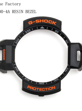 卡西欧G-SHOCK手表配件GA-1000-4A黑色表壳外框橙色字
