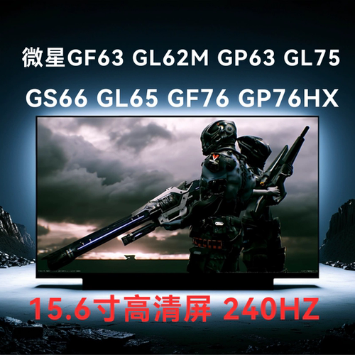 微星屏幕GF63 GL62M GP63 GL75 GS66 GL65 GF76 GP76HX156寸240HZ