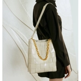 Вязаная сумка ручной работы, сумка через плечо, вместительная и большая сумка на одно плечо, из натуральной кожи, коллекция 2021