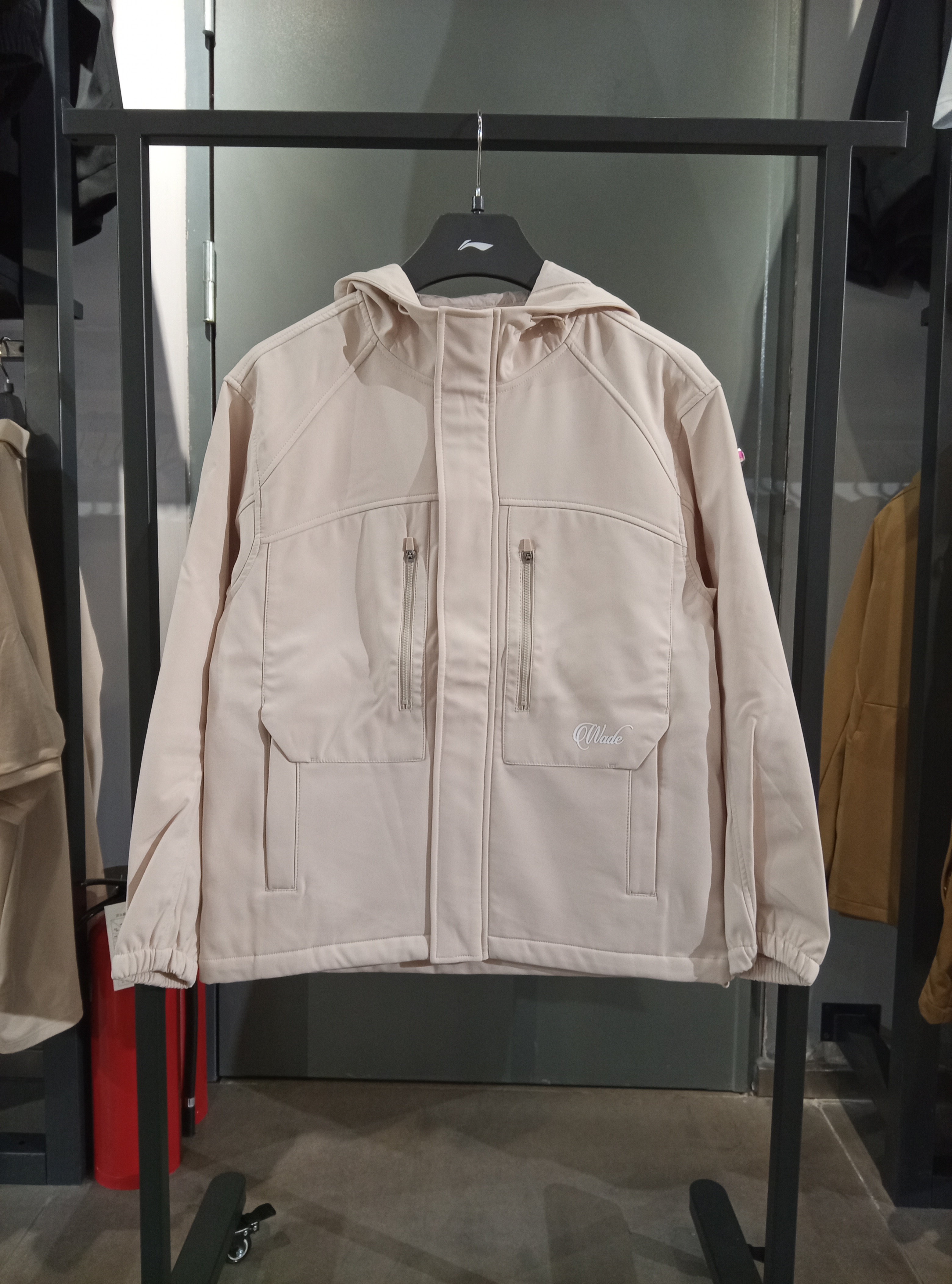 李宁男子韦德防泼水保暖宽松风衣