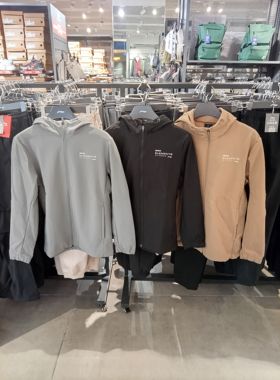 李宁运动风衣男士2023秋冬款健身防泼水连帽加绒保暖外套AFDT635