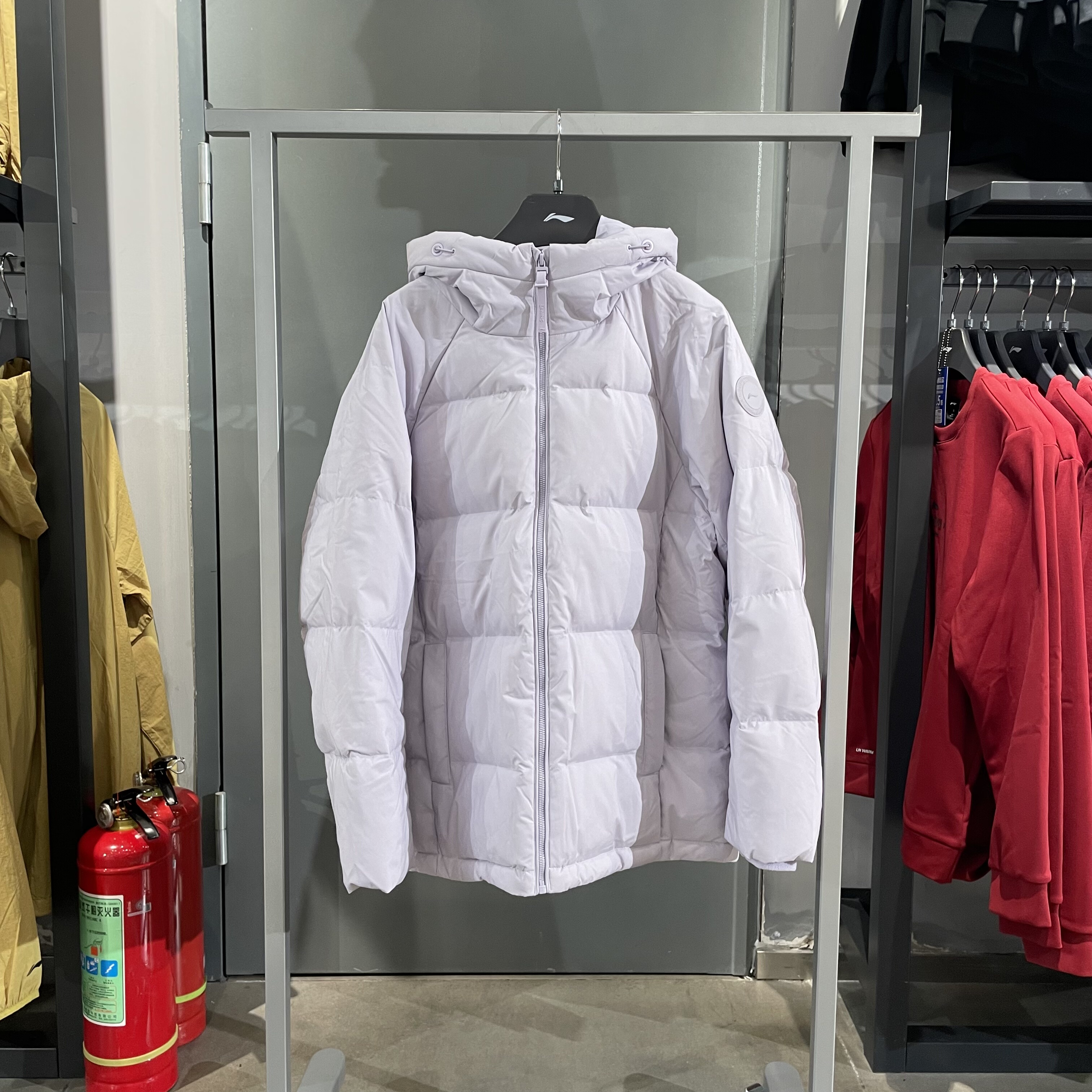 李宁冬新女运动防泼水保暖羽绒服