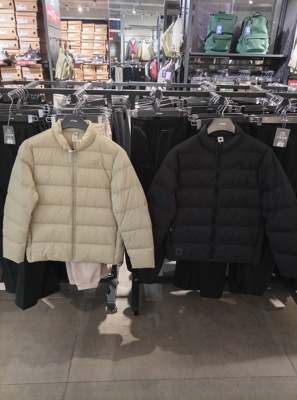 李宁轻薄短款立领保暖时尚羽绒服