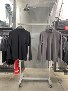 新款 男子健身系列高弹立领半拉链上衣ATLW069 T恤2026春季 李宁长袖