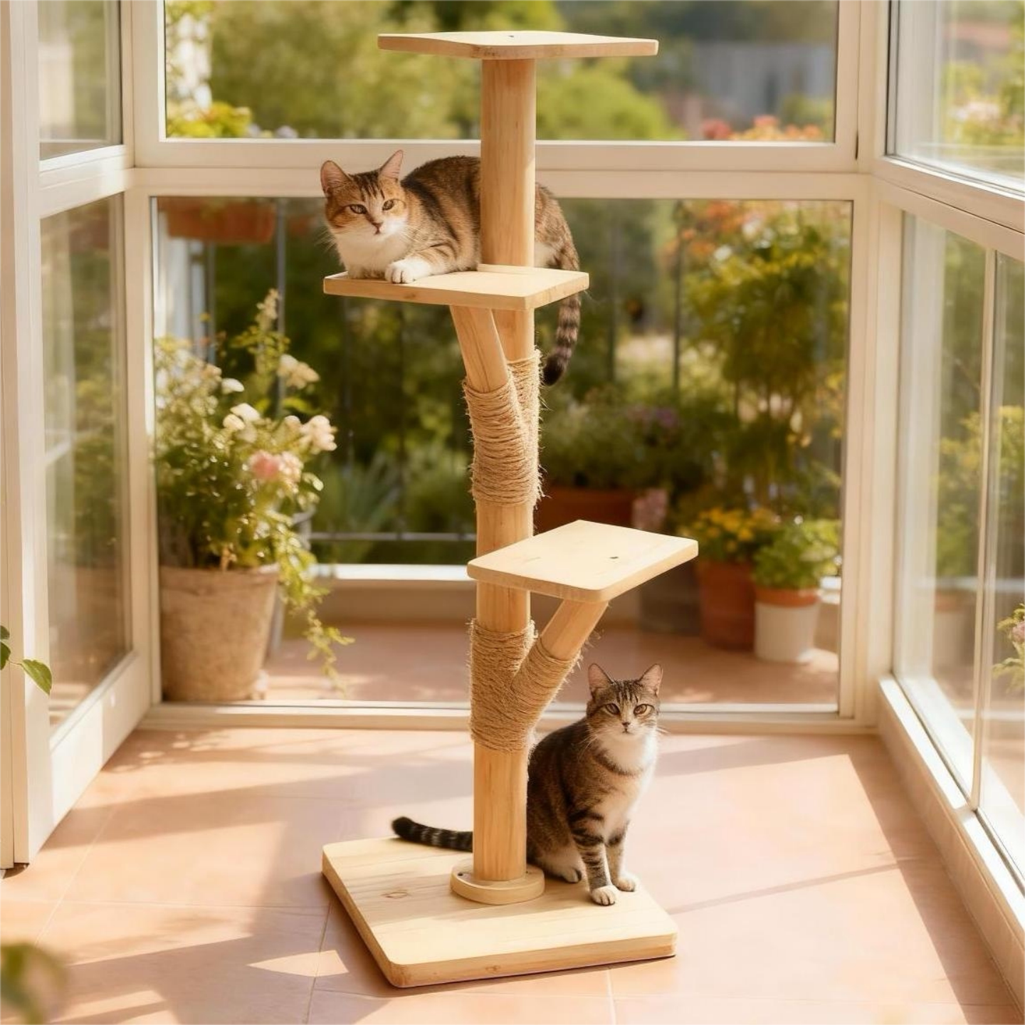 阳台宠物猫爬架子小户型不占地图片