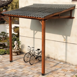 新型别墅室外私家小汽车自行车简易停车棚农村家用户外遮阳棚雨棚