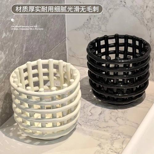 化妆刷收纳筒筐篮桌面梳妆台