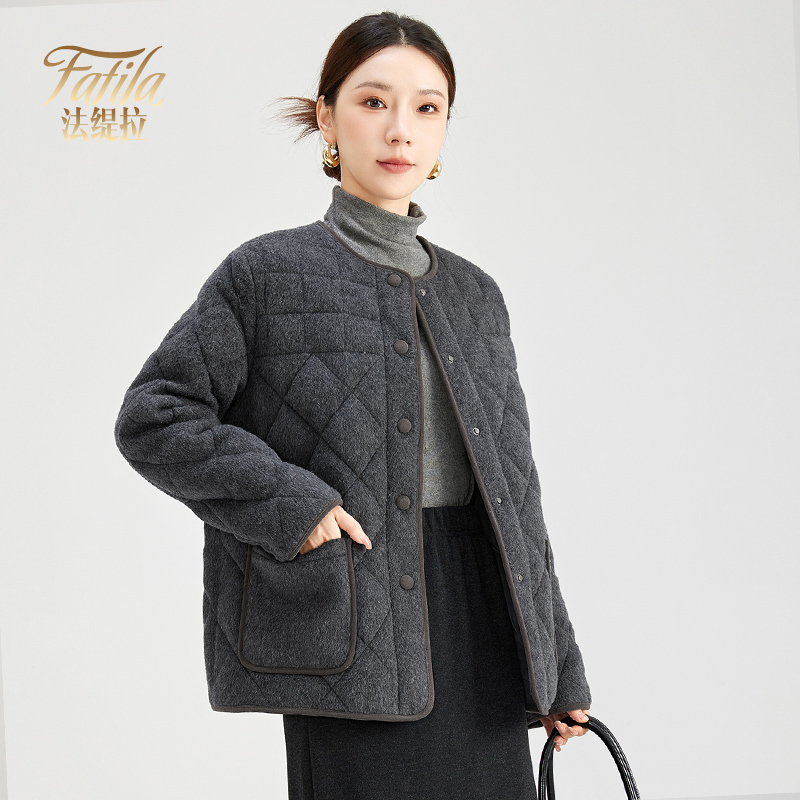 时尚轻薄鹅绒羽绒服女短款冬装