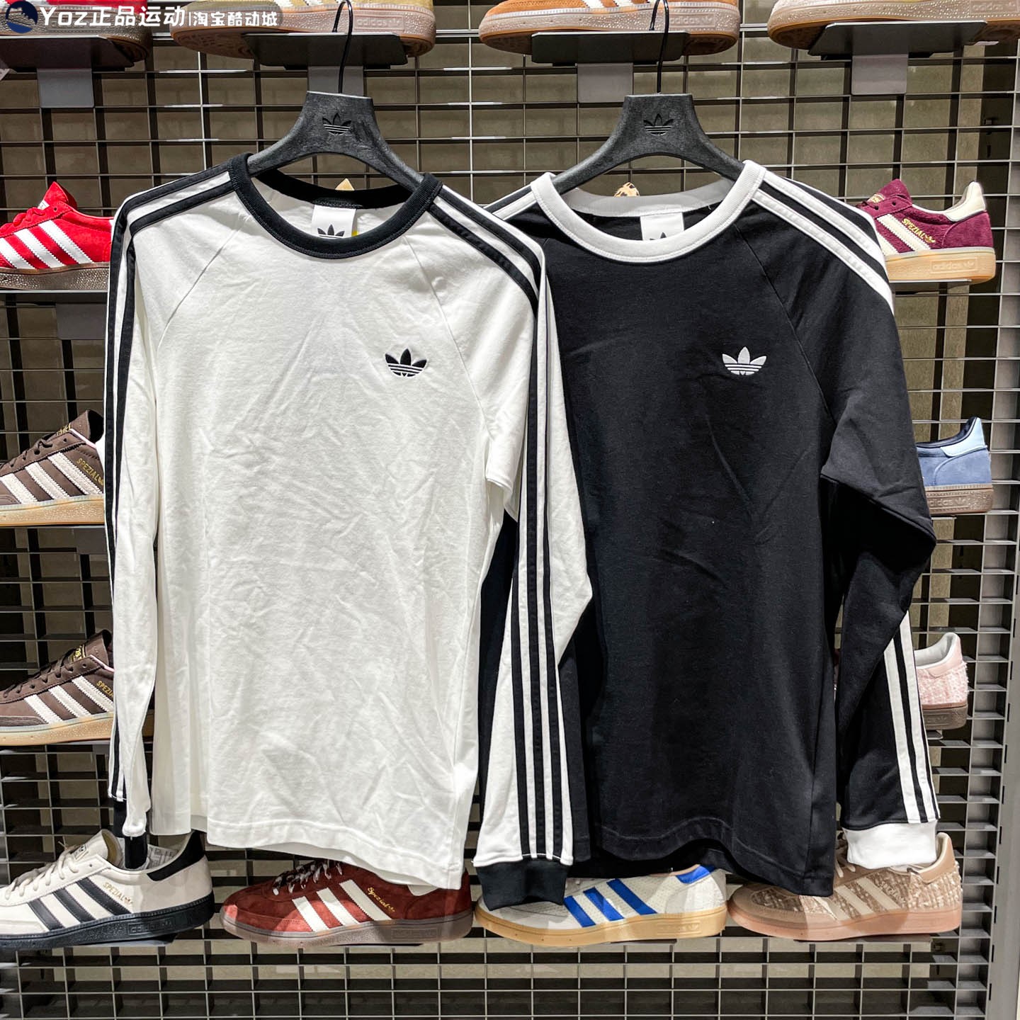 Adidas阿迪达斯三叶草男装2026春新款休闲翻领卫衣 KE3545 KE3546