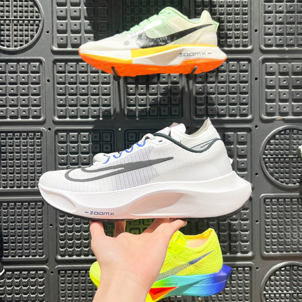 耐克男鞋2024夏新款ZOOM FLY 5透气运动减震专业跑步鞋DZ2769-101