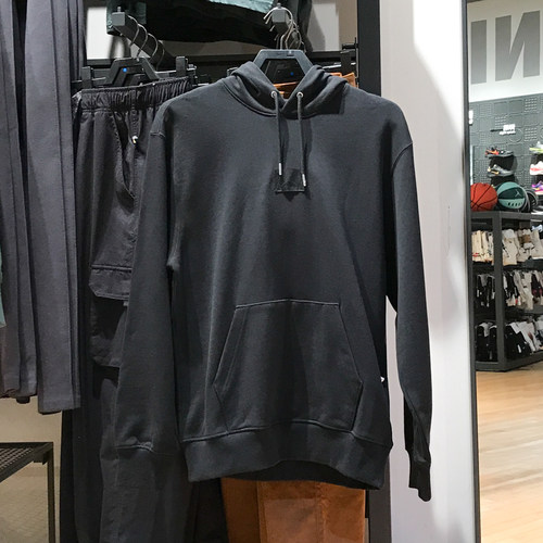 耐克男子2024冬季新款Jordan薄绒保暖简约休闲连帽卫衣FV7248-010